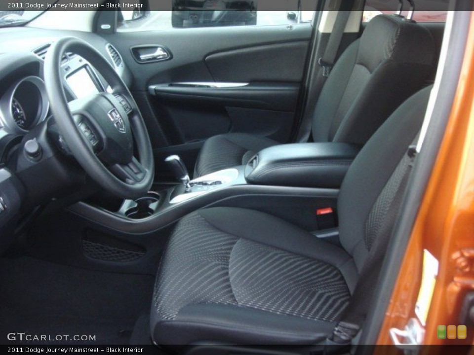 Black Interior Front Seat for the 2011 Dodge Journey Mainstreet #76576606