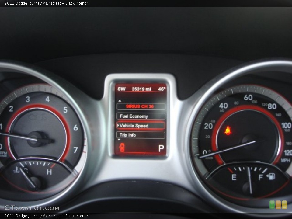 Black Interior Gauges for the 2011 Dodge Journey Mainstreet #76576810