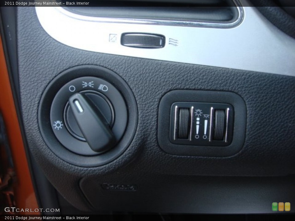 Black Interior Controls for the 2011 Dodge Journey Mainstreet #76576888