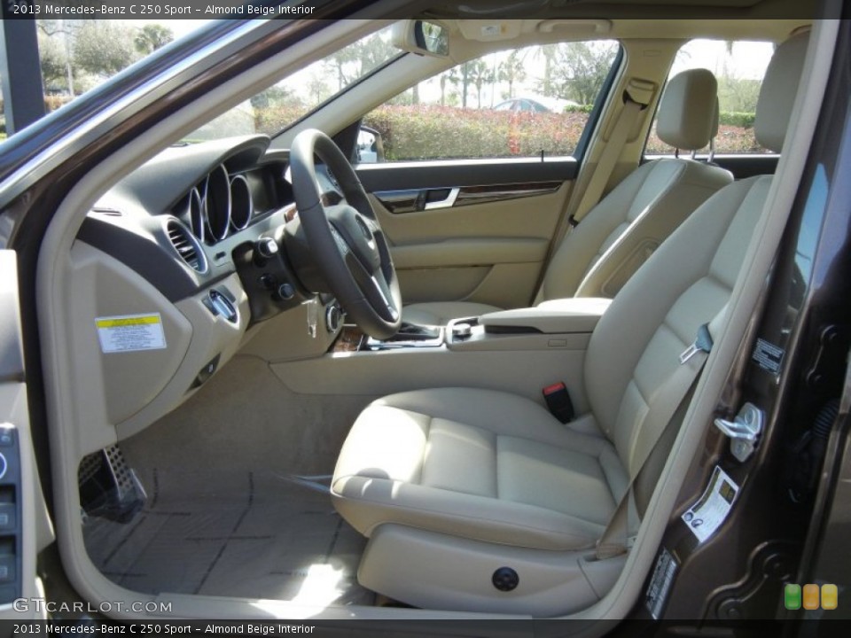 Almond Beige Interior Photo for the 2013 Mercedes-Benz C 250 Sport #76579141