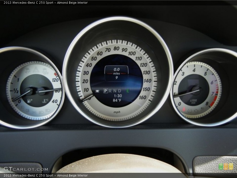 Almond Beige Interior Gauges for the 2013 Mercedes-Benz C 250 Sport #76579240