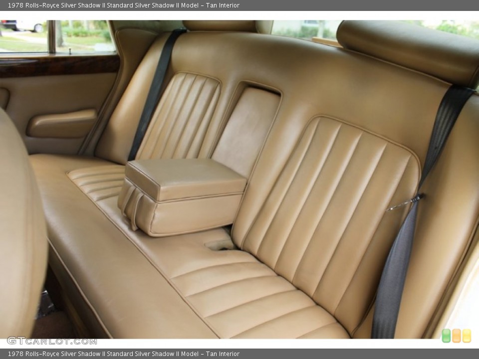 Tan Interior Rear Seat for the 1978 Rolls-Royce Silver Shadow II  #76579643