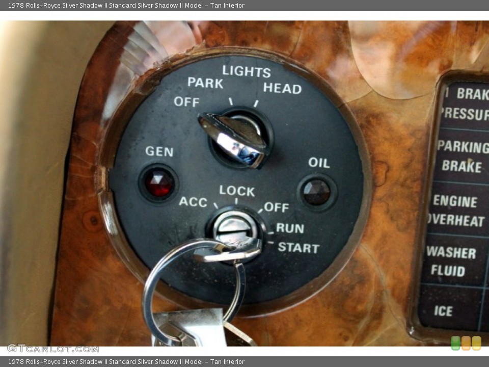 Tan Interior Controls for the 1978 Rolls-Royce Silver Shadow II  #76579993