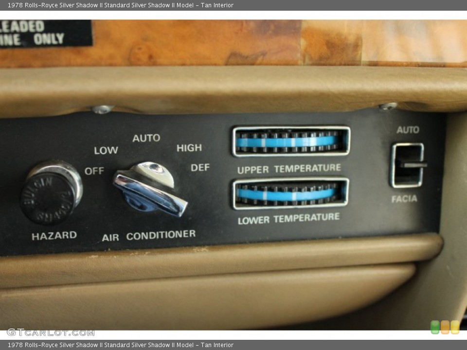 Tan Interior Controls for the 1978 Rolls-Royce Silver Shadow II  #76580185