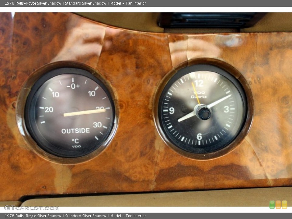 Tan Interior Gauges for the 1978 Rolls-Royce Silver Shadow II  #76580200