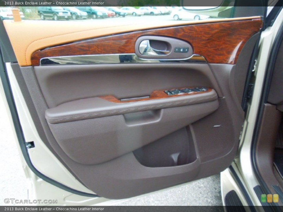Choccachino Leather Interior Door Panel for the 2013 Buick Enclave Leather #76580668