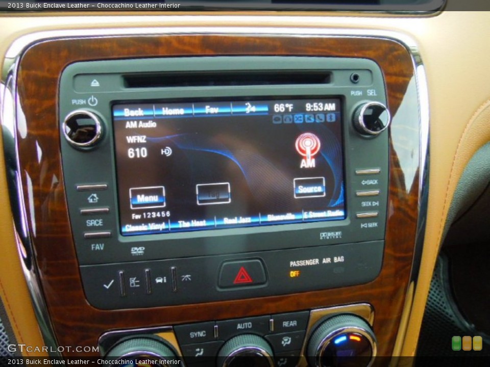 Choccachino Leather Interior Controls for the 2013 Buick Enclave Leather #76580778