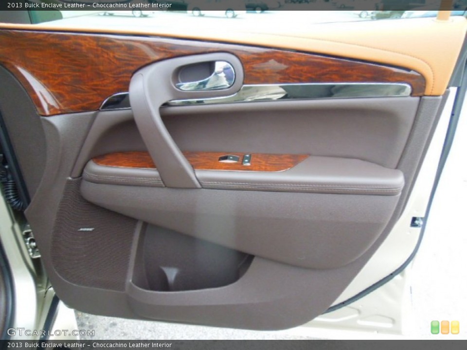 Choccachino Leather Interior Door Panel for the 2013 Buick Enclave Leather #76580981