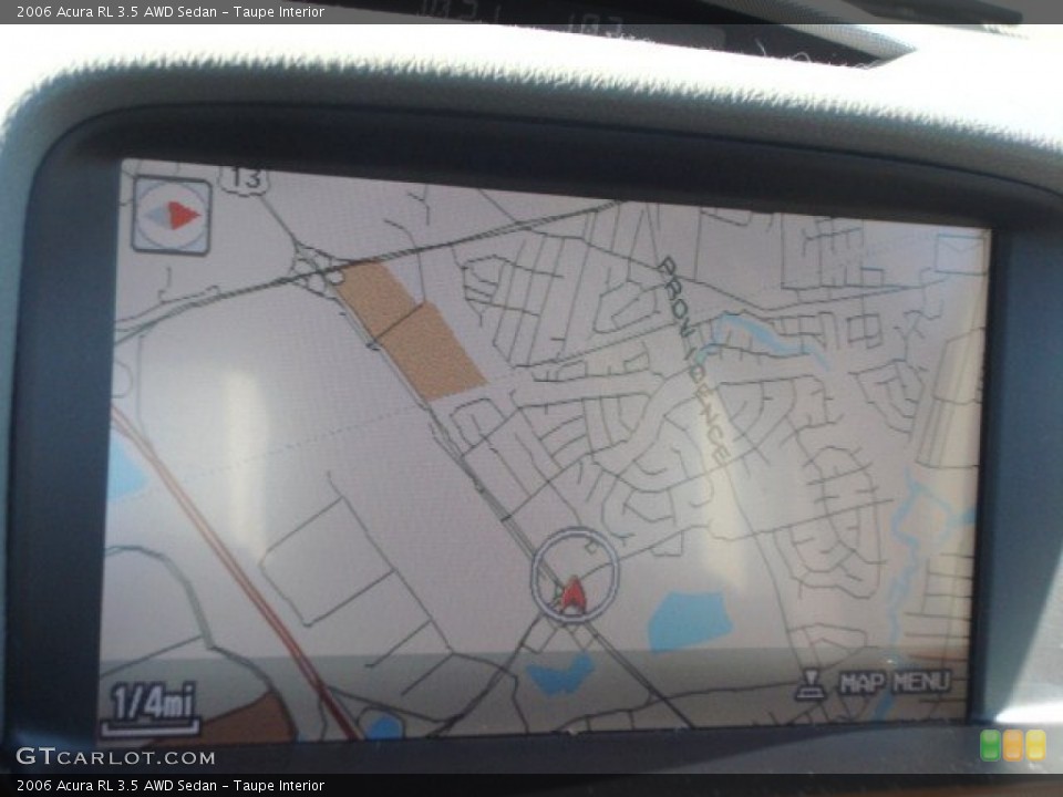 Taupe Interior Navigation for the 2006 Acura RL 3.5 AWD Sedan #76581097