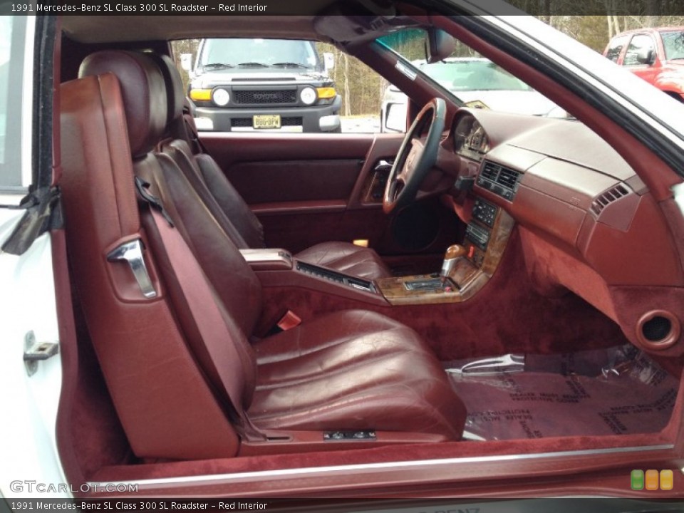 Red Interior Photo for the 1991 Mercedes-Benz SL Class 300 SL Roadster #76581481