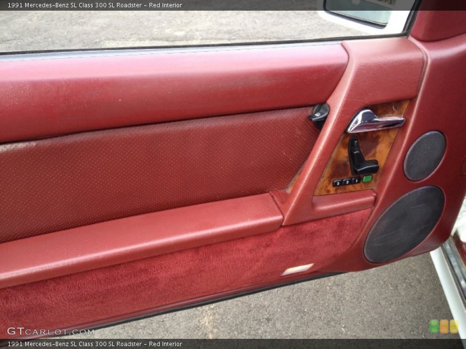 Red Interior Door Panel for the 1991 Mercedes-Benz SL Class 300 SL Roadster #76581658