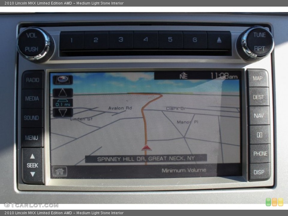 Medium Light Stone Interior Navigation for the 2010 Lincoln MKX Limited Edition AWD #76583115