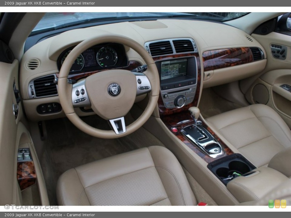 Caramel Interior Prime Interior for the 2009 Jaguar XK XK8 Convertible #76583665