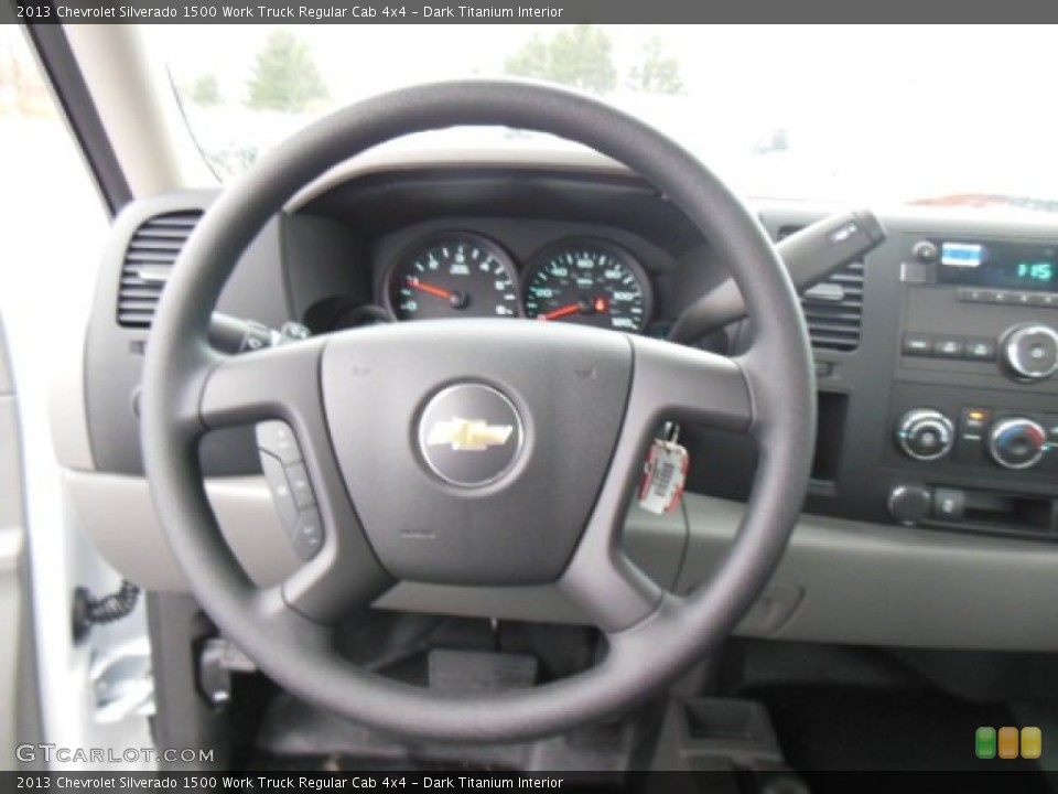 Dark Titanium Interior Steering Wheel for the 2013 Chevrolet Silverado 1500 Work Truck Regular Cab 4x4 #76584227