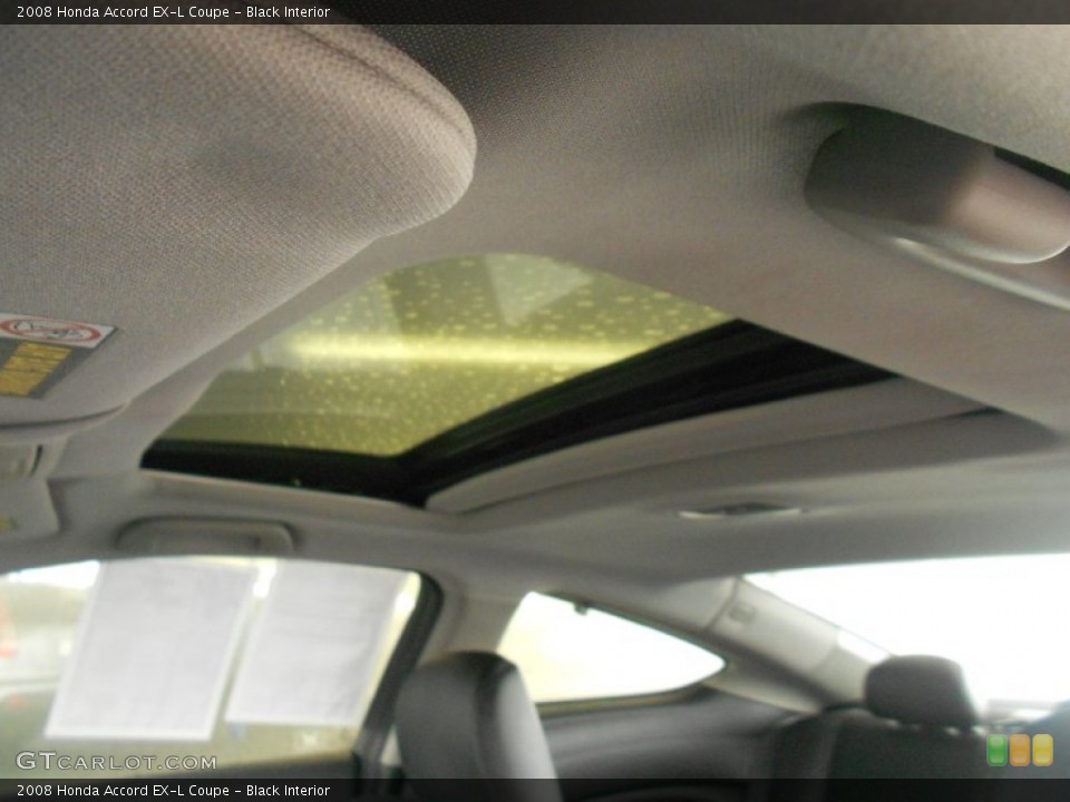 Black Interior Sunroof for the 2008 Honda Accord EX-L Coupe #76586077