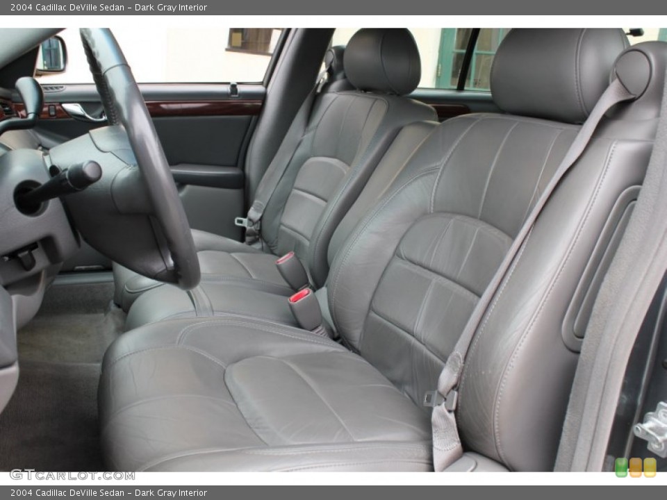 Dark Gray Interior Front Seat for the 2004 Cadillac DeVille Sedan #76587009