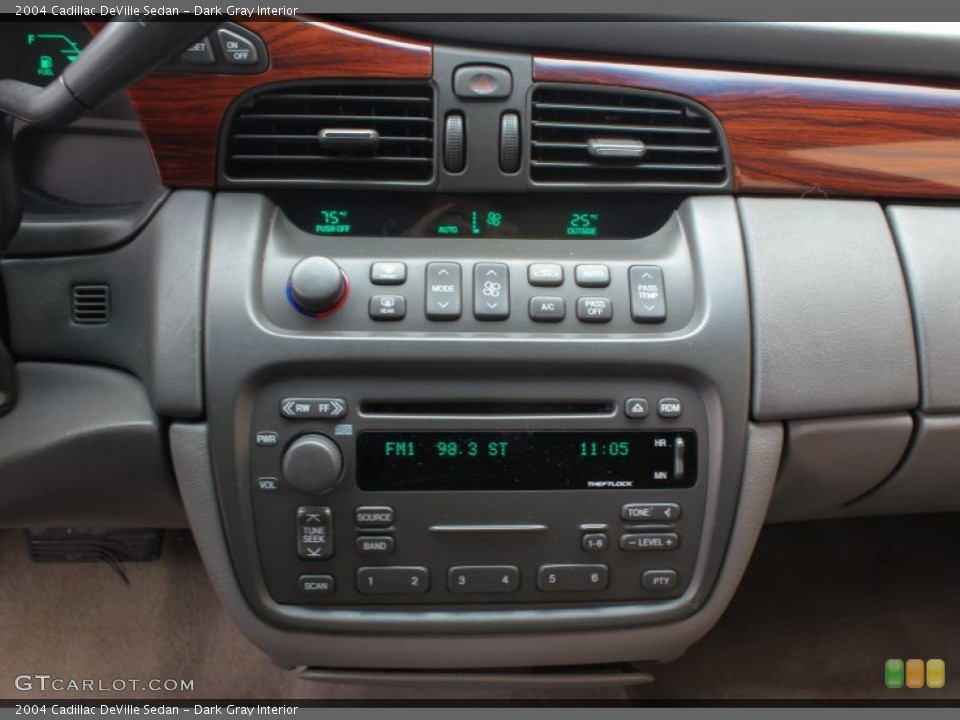 Dark Gray Interior Controls for the 2004 Cadillac DeVille Sedan #76587036