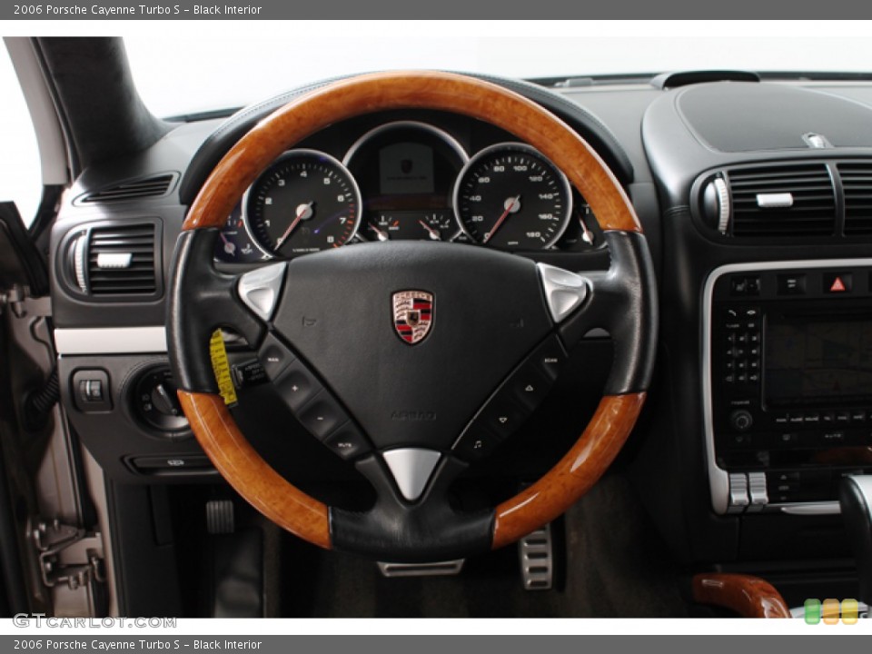 Black Interior Steering Wheel for the 2006 Porsche Cayenne Turbo S #76590430