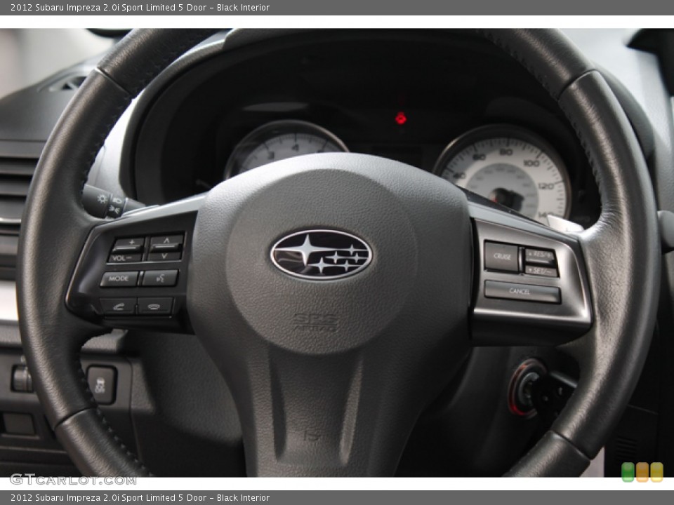 Black Interior Steering Wheel for the 2012 Subaru Impreza 2.0i Sport Limited 5 Door #76591381