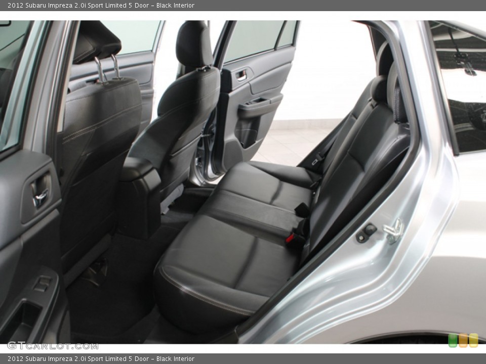 Black Interior Rear Seat for the 2012 Subaru Impreza 2.0i Sport Limited 5 Door #76591693