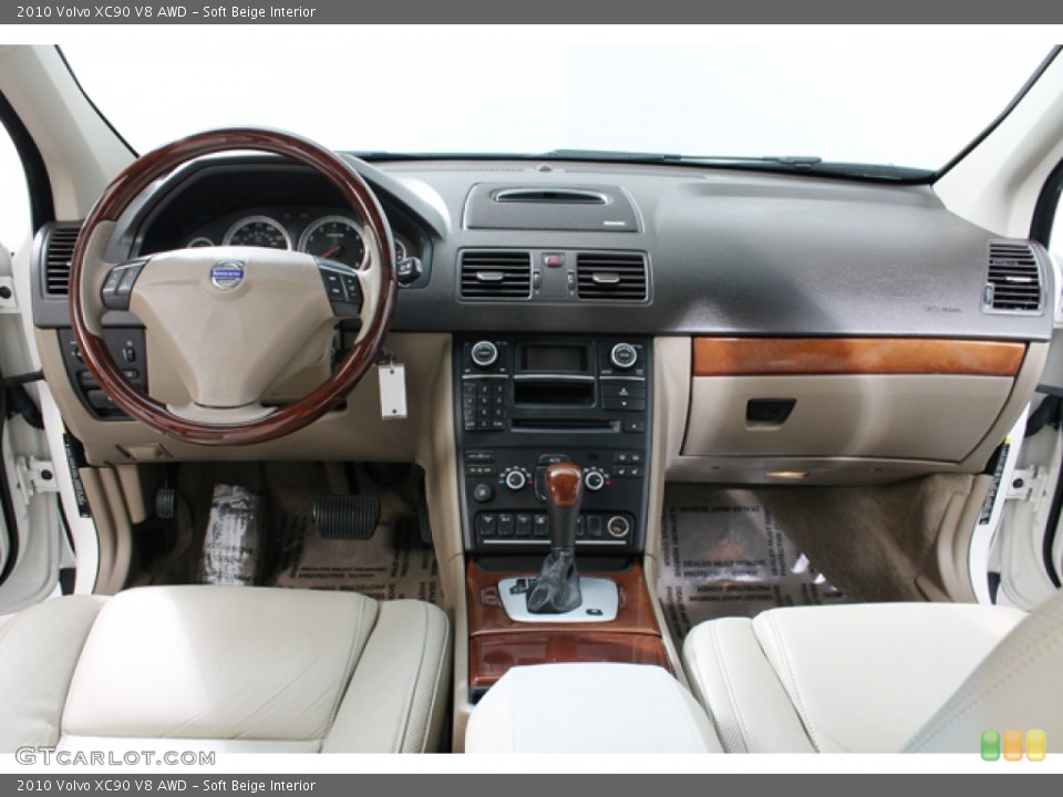 Soft Beige Interior Dashboard for the 2010 Volvo XC90 V8 AWD #76592267