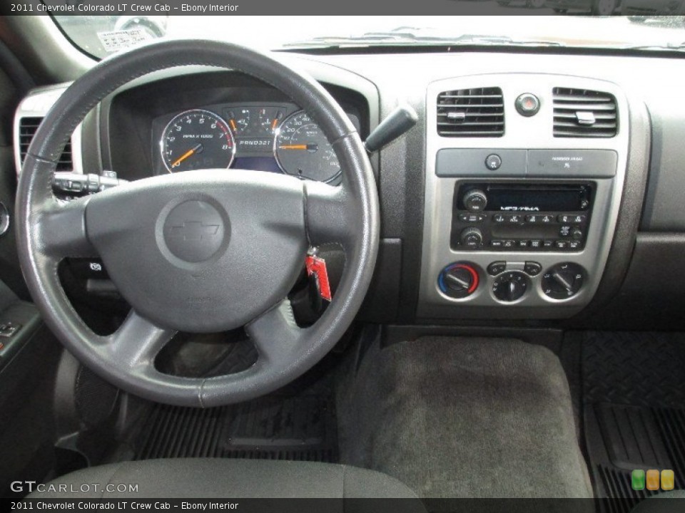 Ebony Interior Dashboard for the 2011 Chevrolet Colorado LT Crew Cab #76593862