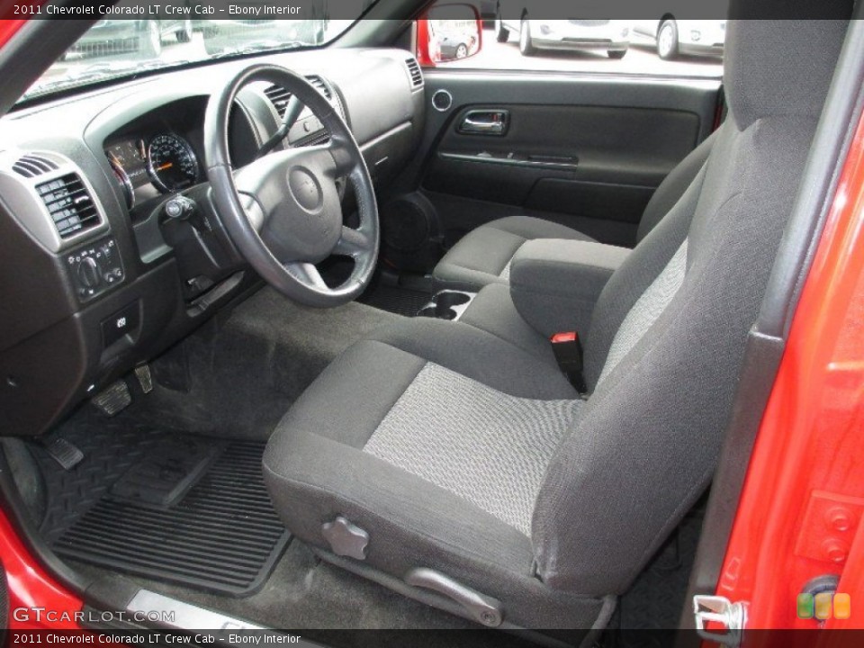 Ebony Interior Photo for the 2011 Chevrolet Colorado LT Crew Cab #76594060
