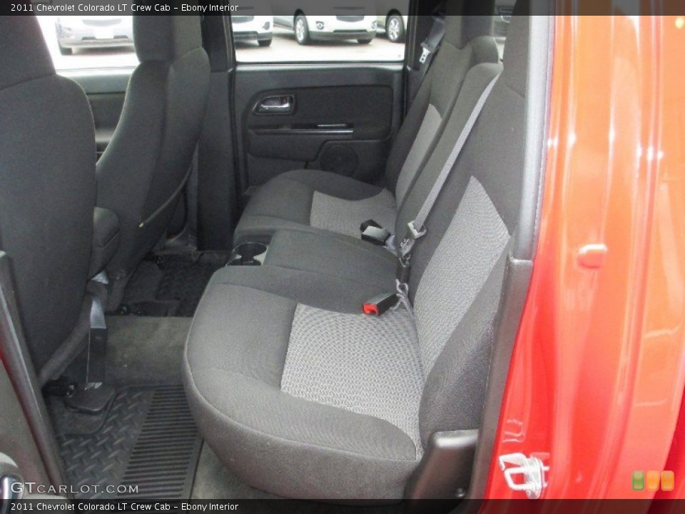 Ebony Interior Rear Seat for the 2011 Chevrolet Colorado LT Crew Cab #76594078