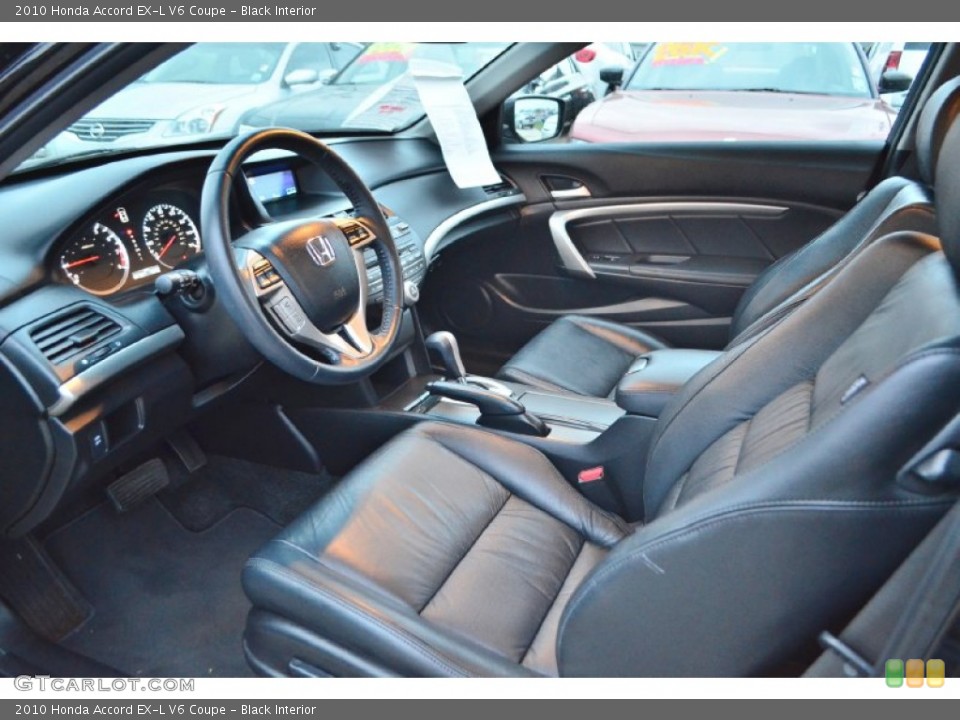 Black Interior Prime Interior for the 2010 Honda Accord EX-L V6 Coupe #76594123