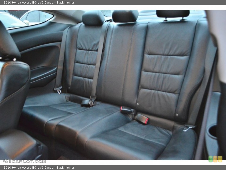 Black Interior Rear Seat for the 2010 Honda Accord EX-L V6 Coupe #76594188