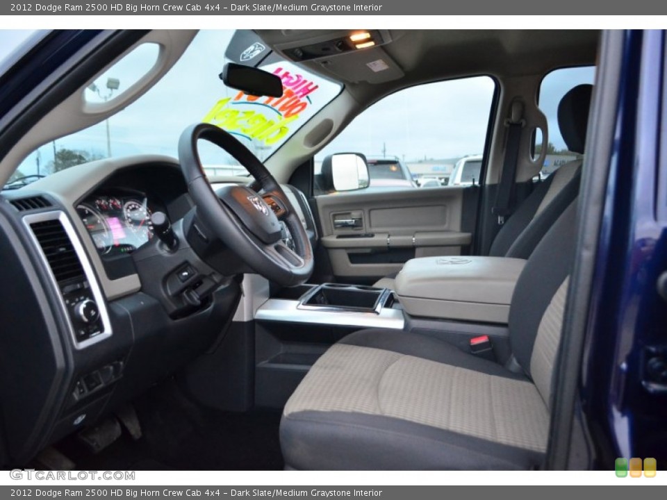 Dark Slate/Medium Graystone Interior Photo for the 2012 Dodge Ram 2500 HD Big Horn Crew Cab 4x4 #76594612