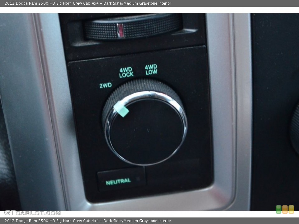 Dark Slate/Medium Graystone Interior Controls for the 2012 Dodge Ram 2500 HD Big Horn Crew Cab 4x4 #76594765