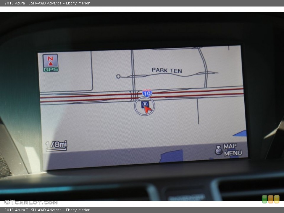 Ebony Interior Navigation for the 2013 Acura TL SH-AWD Advance #76595266