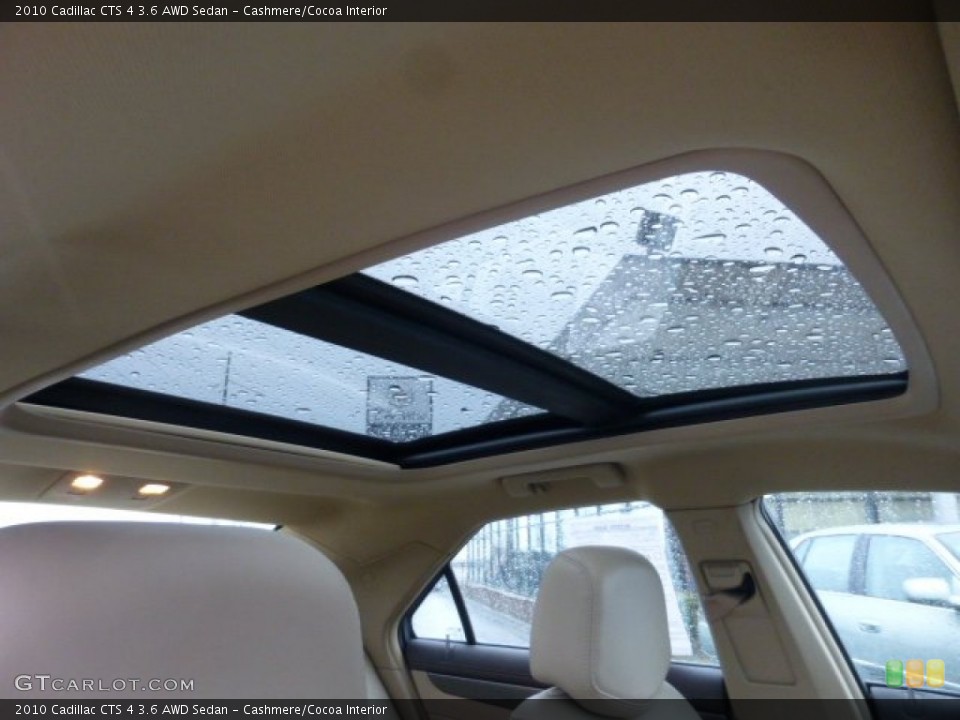 Cashmere/Cocoa Interior Sunroof for the 2010 Cadillac CTS 4 3.6 AWD Sedan #76595292