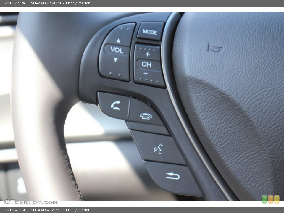 Ebony Interior Controls for the 2013 Acura TL SH-AWD Advance #76595335