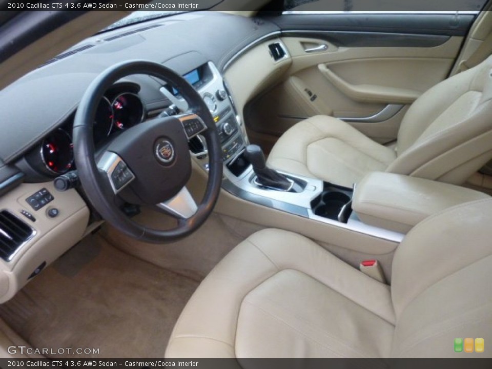 Cashmere/Cocoa Interior Prime Interior for the 2010 Cadillac CTS 4 3.6 AWD Sedan #76595414