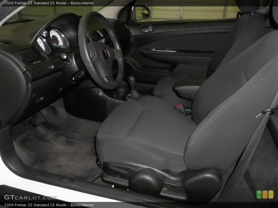 Ebony Interior Photo for the 2009 Pontiac G5  #76596781
