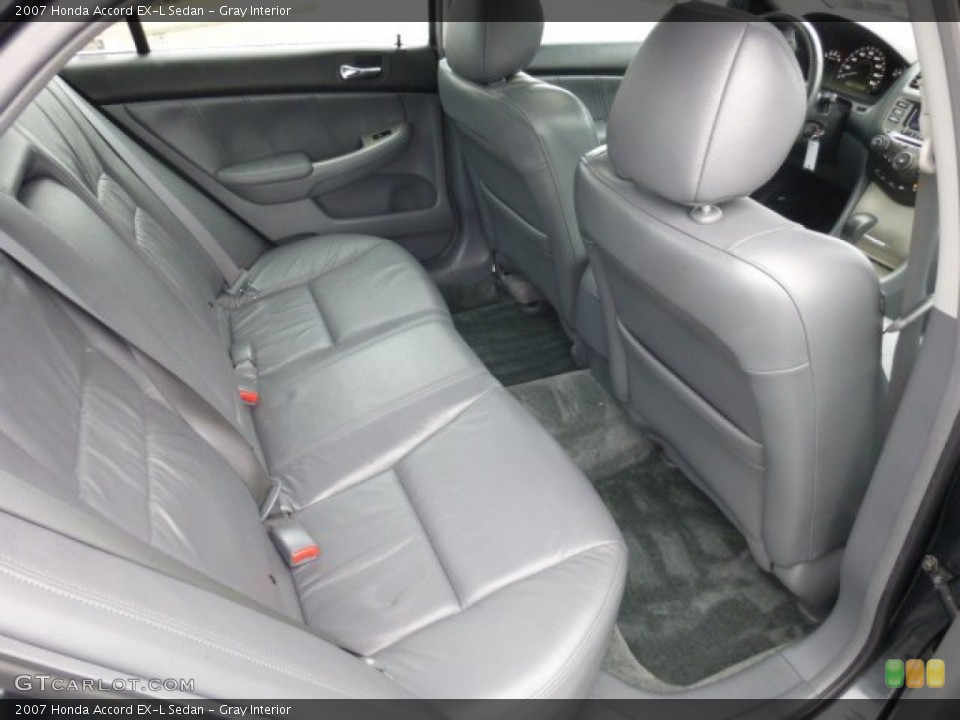 Gray Interior Rear Seat for the 2007 Honda Accord EX-L Sedan #76596873