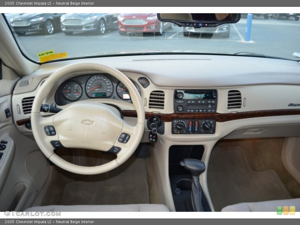 Neutral Beige Interior Dashboard for the 2005 Chevrolet Impala LS #76598228