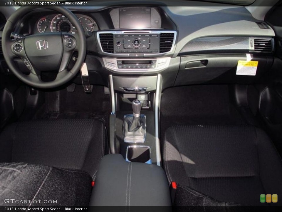 Black Interior Dashboard for the 2013 Honda Accord Sport Sedan #76598483
