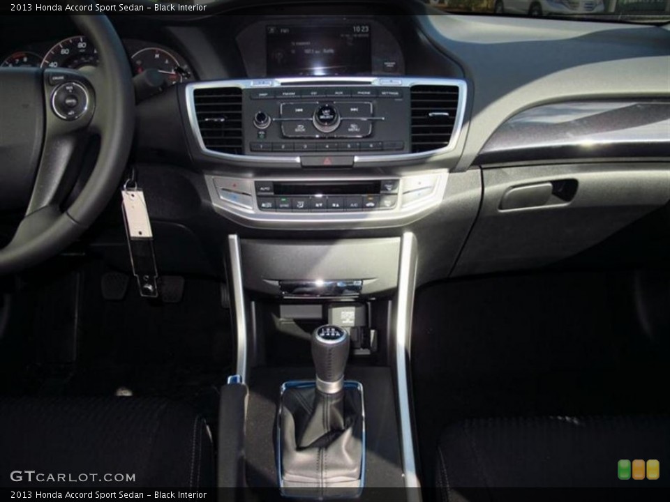 Black Interior Controls for the 2013 Honda Accord Sport Sedan #76598542