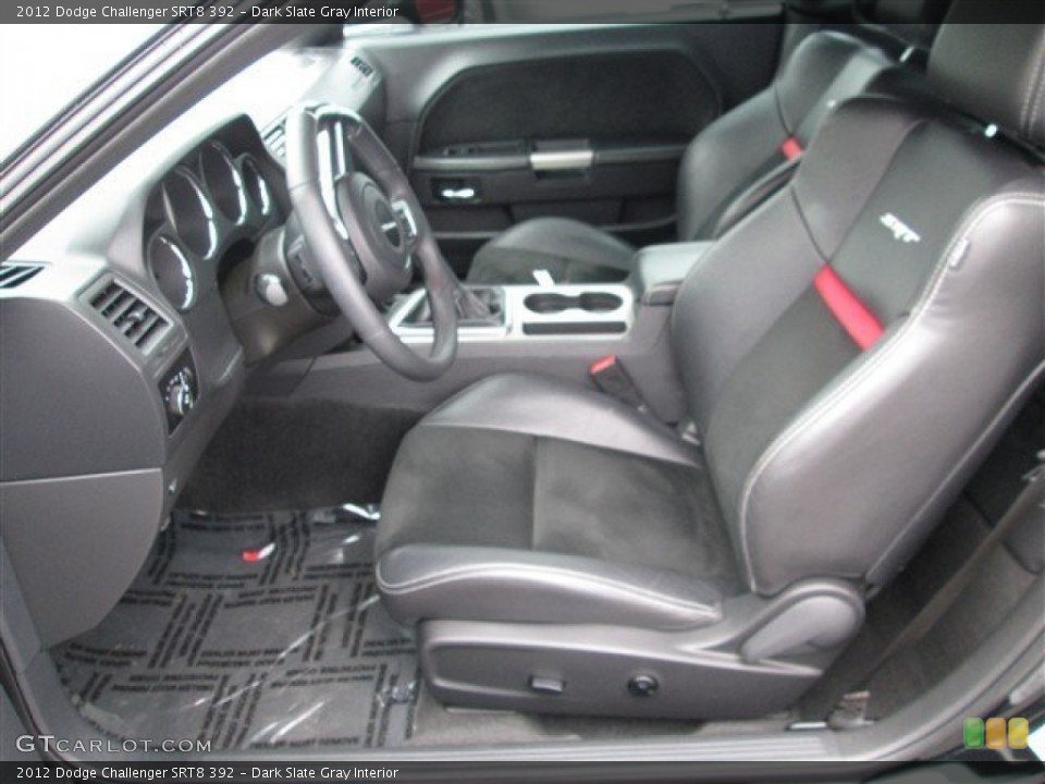 Dark Slate Gray Interior Front Seat for the 2012 Dodge Challenger SRT8 392 #76598574