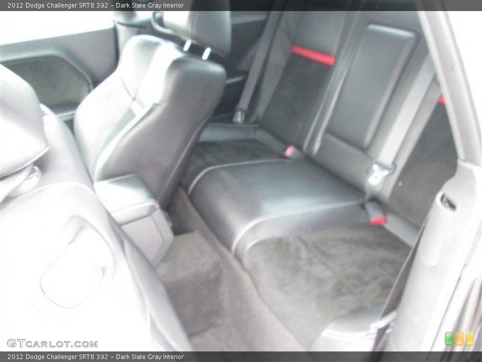 Dark Slate Gray Interior Rear Seat for the 2012 Dodge Challenger SRT8 392 #76598619