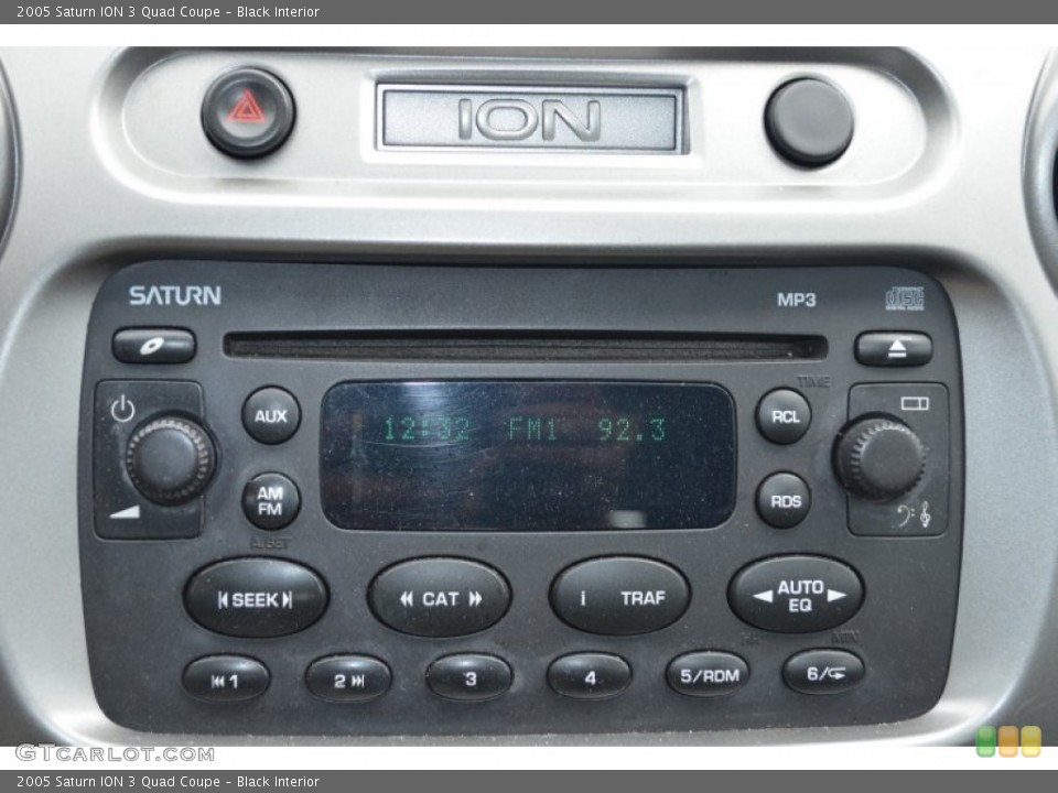 Black Interior Audio System for the 2005 Saturn ION 3 Quad Coupe #76598960