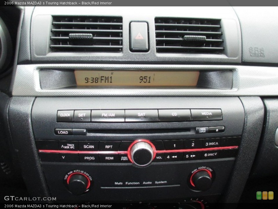 Black/Red Interior Audio System for the 2006 Mazda MAZDA3 s Touring Hatchback #76599786