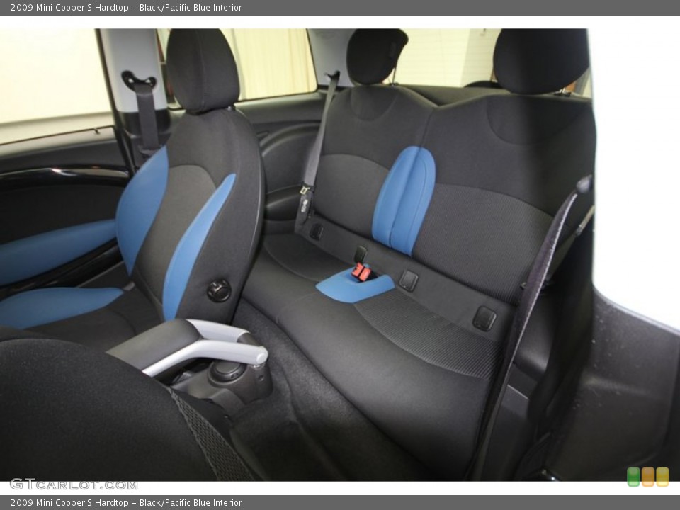 Black/Pacific Blue Interior Rear Seat for the 2009 Mini Cooper S Hardtop #76601443