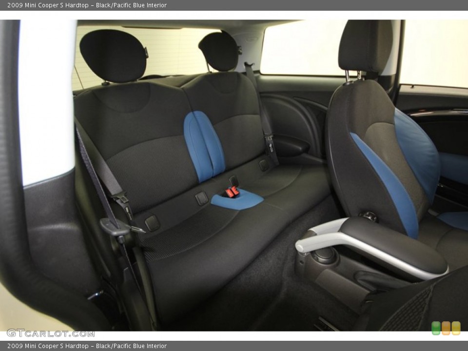 Black/Pacific Blue Interior Rear Seat for the 2009 Mini Cooper S Hardtop #76601777