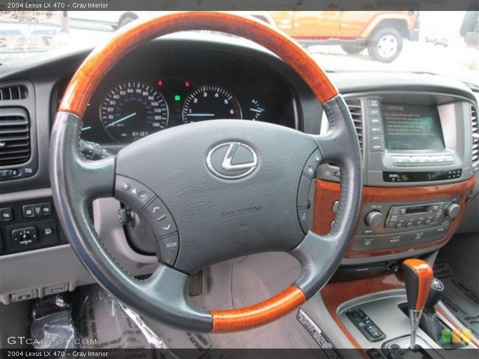 Gray Interior Steering Wheel for the 2004 Lexus LX 470 #76602069