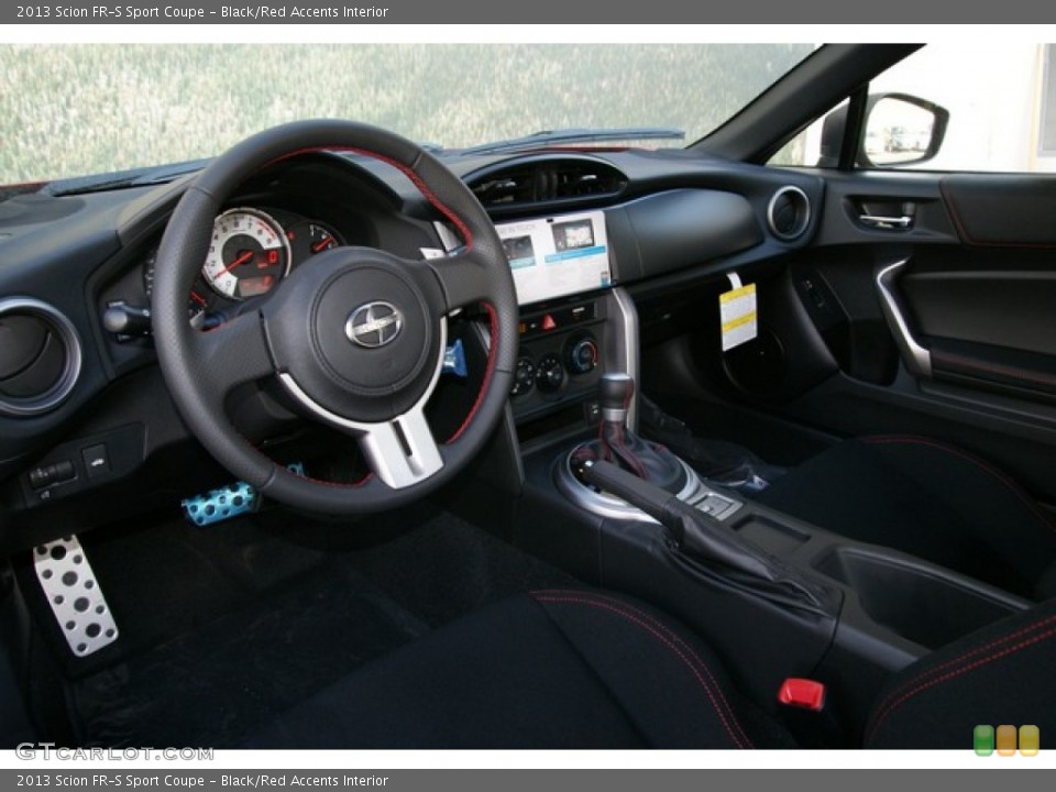 Black/Red Accents Interior Prime Interior for the 2013 Scion FR-S Sport Coupe #76603482