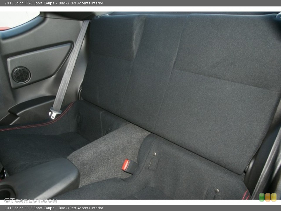 Black/Red Accents Interior Rear Seat for the 2013 Scion FR-S Sport Coupe #76603555